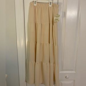 Altar’d State Peach/Nude Full Length Skirt